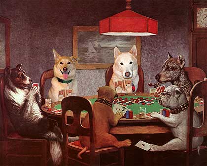 poker dogs