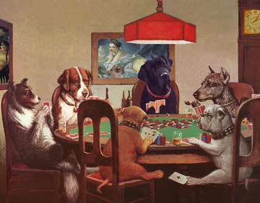 poker dogs