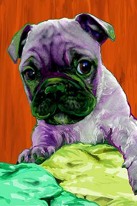 pug art