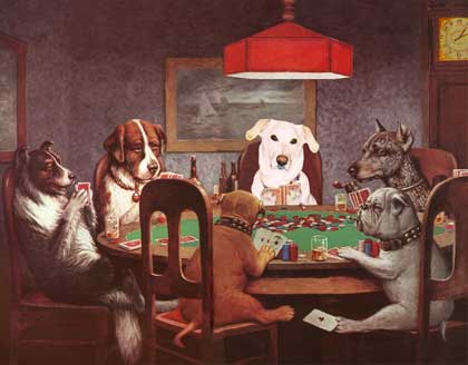 poker dogs