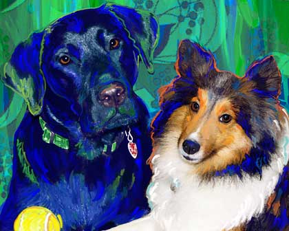custom dog art