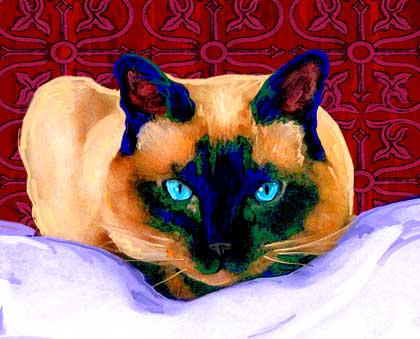 siamese cat art