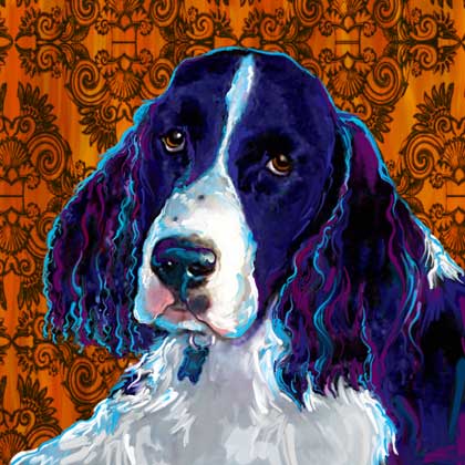 Springer Spaniel Art portraits