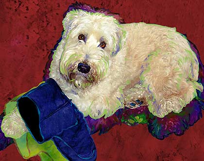 wheaten terrier print
