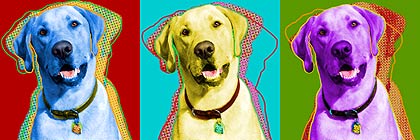 yellow lab art