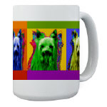 yorkie art gift